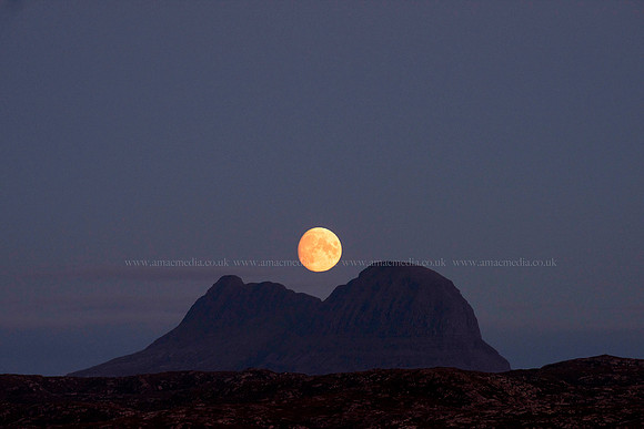 Suilven - moon rise 6